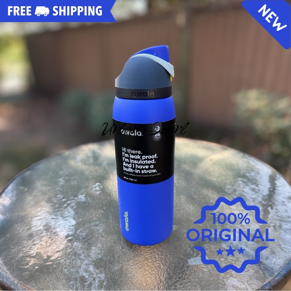 Owala 40 oz. FreeSip Stainless Steel Water Bottle: Vigilante.